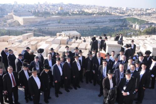 Posing on what of the magnificent observation points on Har Hazeitim