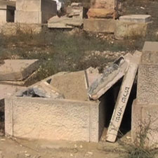 Graves turned to rubble