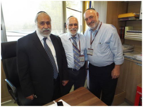 ICPHH political work - pictured with ICPHH, Avi Wortsman, MK Nissim Zeev