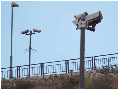 Installation of security cameras on Har Hazeitim