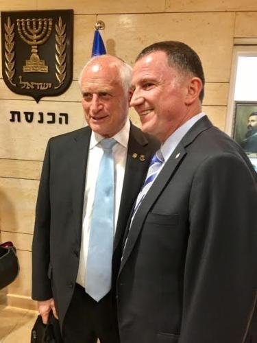 Malcolm Hoenlein and Knesset Speaker Yuli Edelstein